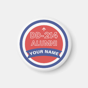 DD-214 Alumni Personalised Airforce Retirement Magnet