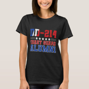 Dd 214 Alumni Veteran Coast Guard Patriotic T-Shirt