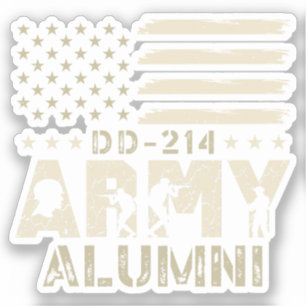 DD-214 Army Alumni Military US Flag Veteran