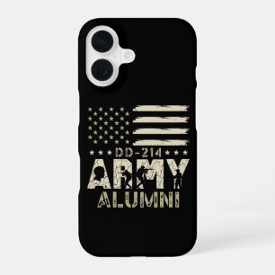 DD-214 Army Alumni Military US Flag Veteran iPhone 16 Case