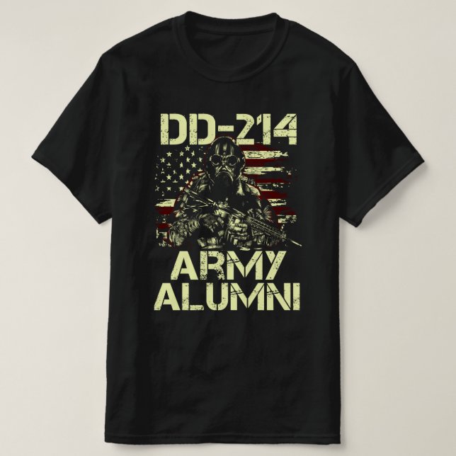 dd-214 army alumni T-Shirt (Design Front)