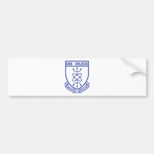 DD-886 USS ORLECK Military Patch Destroyer Bumper Sticker