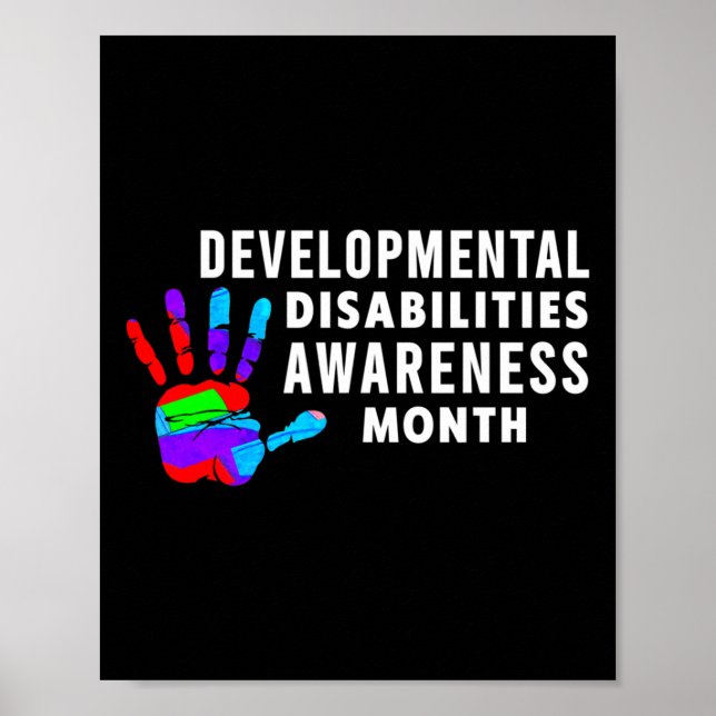DD Awareness - Developmental Disabilities Awarenes Poster (Front)