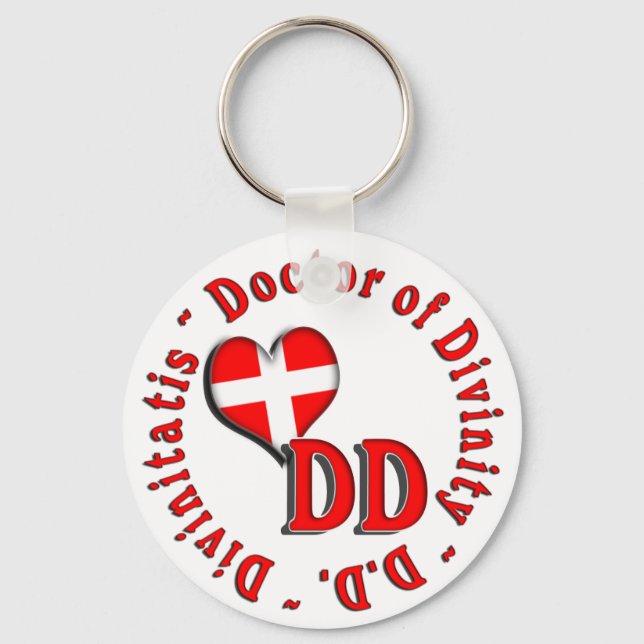 DD CIRCULAR ACRONYM LOGO DOCTOR OF DIVINITY KEY RING (Front)