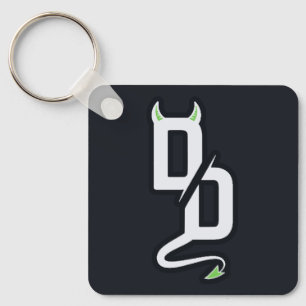 DD Monogram Sticker Keychain