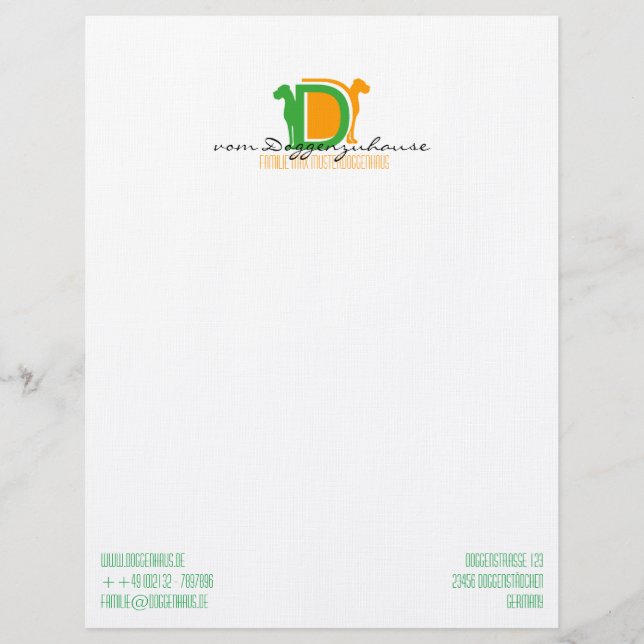 DD Series Letterhead Design (Front)