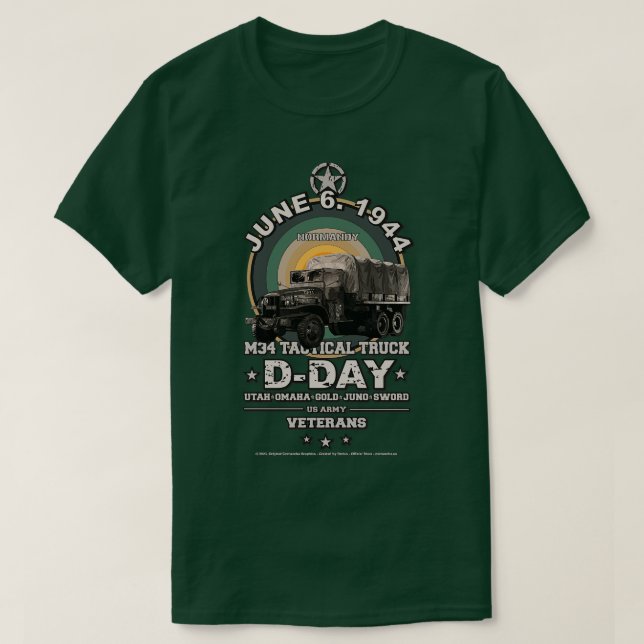 DDay Operation Overlord veterans T-Shirt (Design Front)