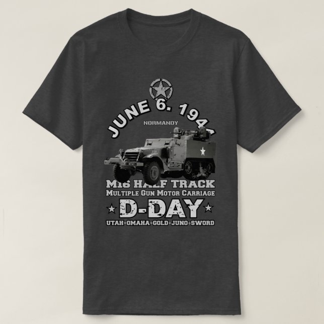 DDAY US M16 HALF TRUCK T-Shirt (Design Front)