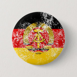 DDR 6 CM ROUND BADGE