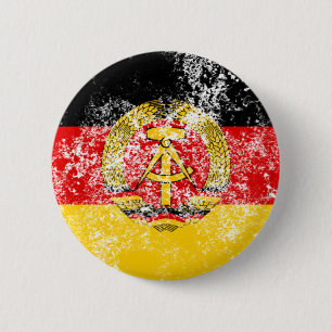 DDR 6 CM ROUND BADGE
