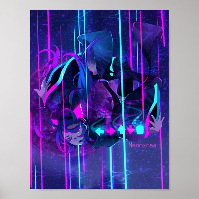 DDR Anime Girl Poster (Front)