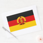 DDR Flag Rectangular Sticker (Envelope)