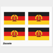 DDR Flag Rectangular Sticker (Sheet)