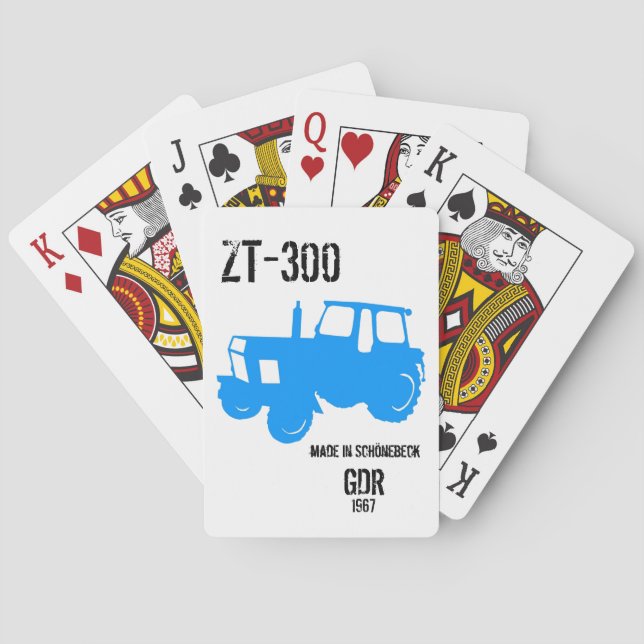 DDR. Tractors Design Playing Cards (Back)