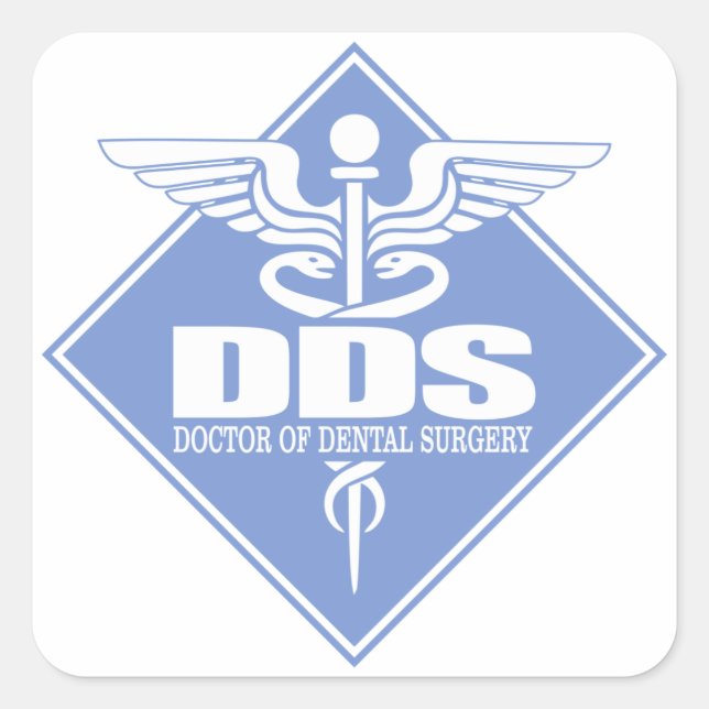 DDS (caduceus) Square Sticker (Front)