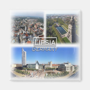 DE0128 Europe, Germany, Saxony, Lipsia, Fridge Magnet