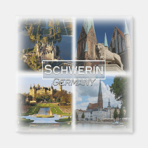 DE0130 Europe, Germany, Schwerin, Fridge Magnet