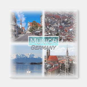 DE0142 Europe, Germany, Munich, Fridge Magnet