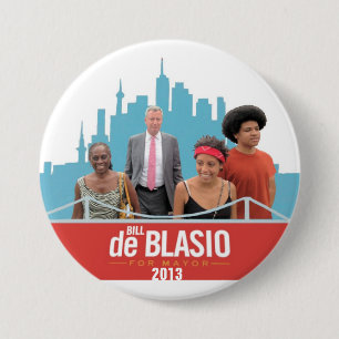 De Blasio for Mayor 7.5 Cm Round Badge