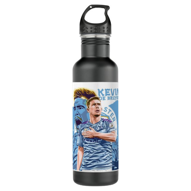 de Bruyne - Kevin de Bruyne Poster 710 Ml Water Bottle (Front)