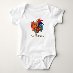 De Colores Rooster Gallo Baby Jersey Bodysuit