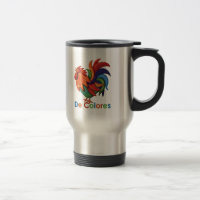 De Colores Rooster Stainless 15oz Commuter Mug