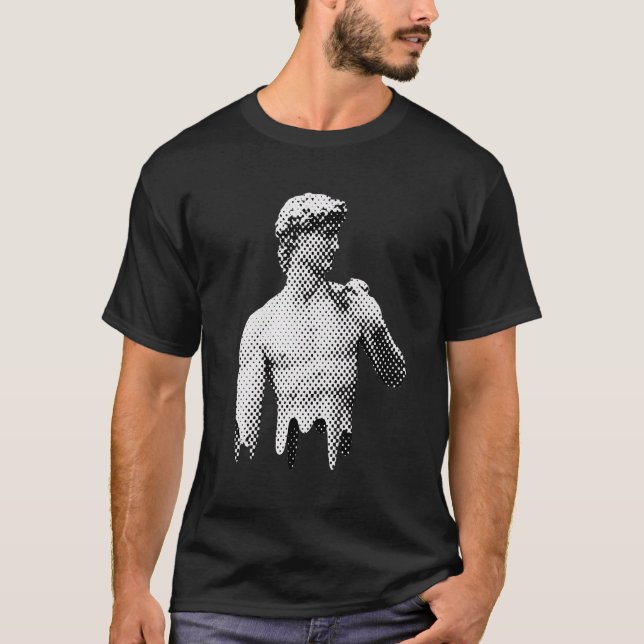 De David Marble Statue Michelangelo Renaissance Me T-Shirt (Front)