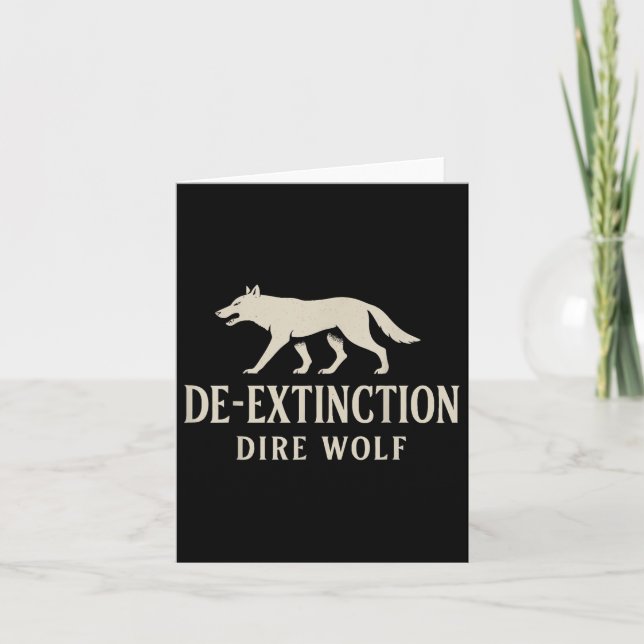 De-extinction Dire Wolf Dire Wolves Wolf Return  Card (Front)