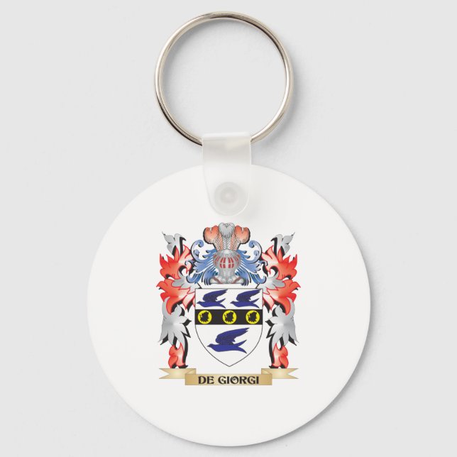 De-Giorgi Coat of Arms - Family Crest Key Ring (Front)