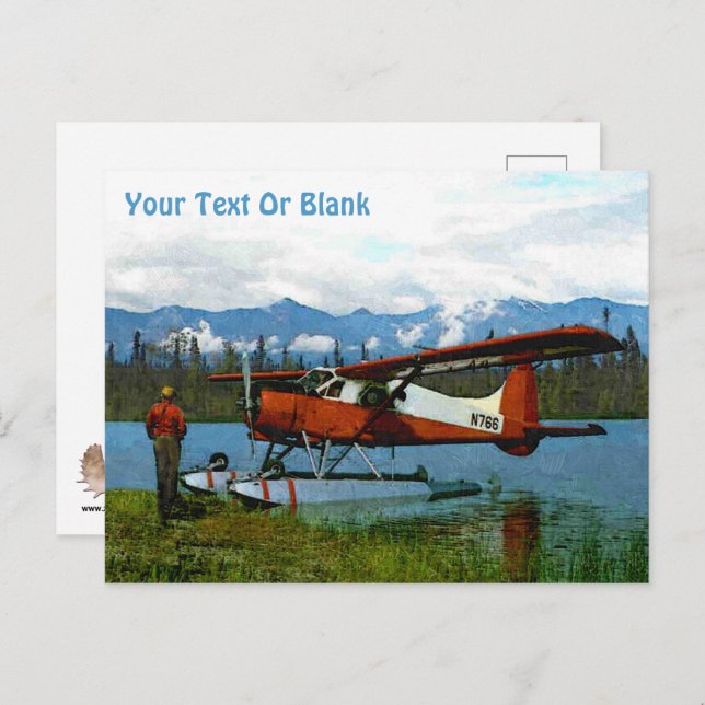 De Havilland Beaver Floatplane Postcard (Front/Back)