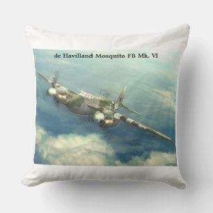 de Havilland Mosquito FB Mk. VI Throw Pillow