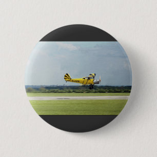 De Havilland Tiger Moth 6 Cm Round Badge