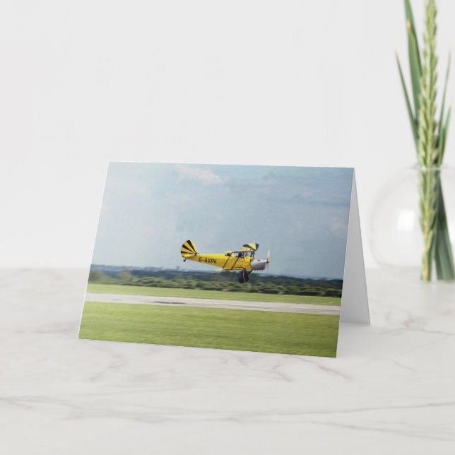 De Havilland Tiger Moth Card (Front)