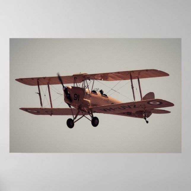 De Havilland Tiger Moth Poster (Front)