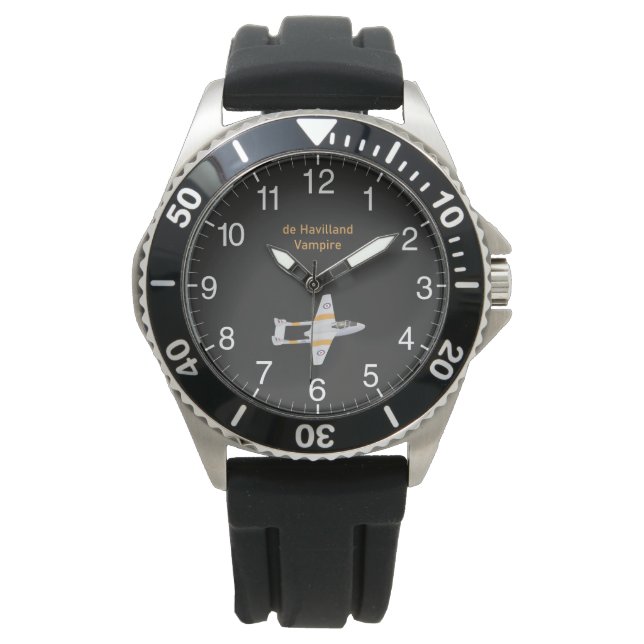 de Havilland Vampire British WW2 Aeroplane Watch (Front)