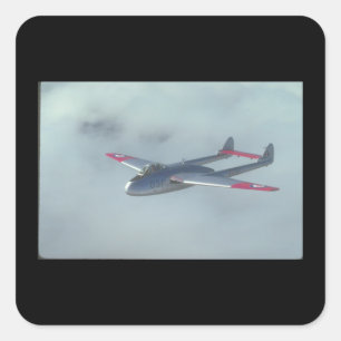 De Havilland Vampire. (vampire_Military Aircraft Square Sticker