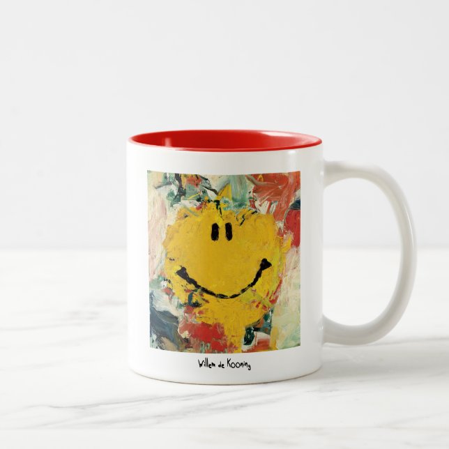 de kooning happy face mug (Right)