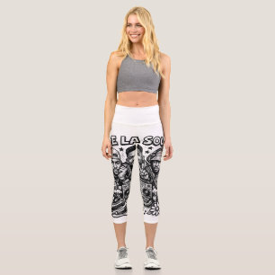 De La Soul Hip Hop Tribute Vintage Streetwear  Capri Leggings