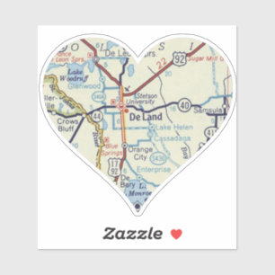 De Land Florida Vintage Map