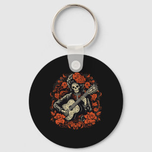 De Los Muertos Day Of The Dead Halloween Skeleton Key Ring