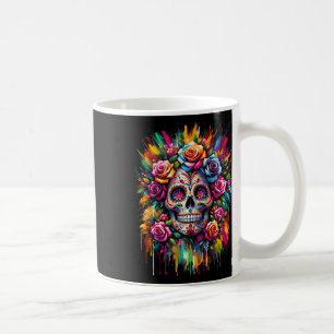 De Los Muertos Day Of The Dead Sugar Skull Hallowe Coffee Mug