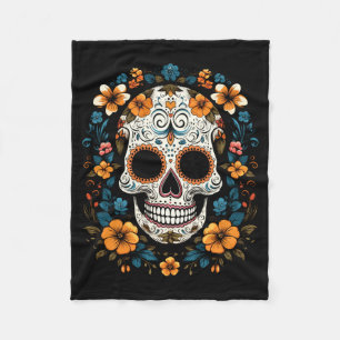 De Los Muertos Day Of The Government Agencyd Sugar Fleece Blanket