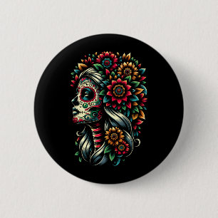 De Los Muertos La Catrina Day Of The Government 6 Cm Round Badge