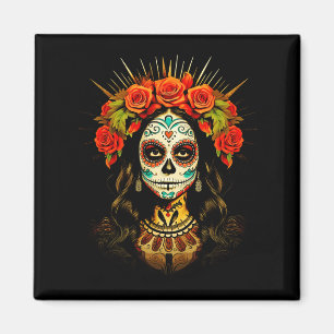 De Los Muertos La Catrina Day Of The Government Magnet