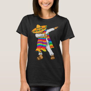 De Mayo Dabbing Mexican Poncho Kids Toddler Boy Me T-Shirt