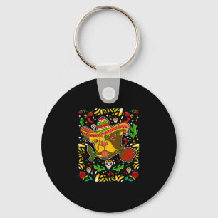 De Mayo Frenchie Sombrero French Bulldog May 5th Key Ring