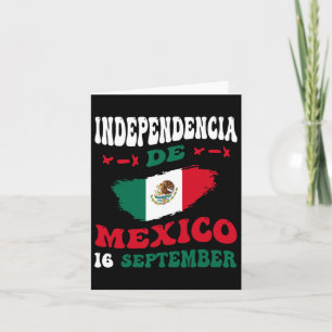 De Mexico Flag Pride Mexican Independence Day  Card