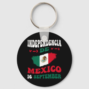 De Mexico Flag Pride Mexican Independence Day Key Ring