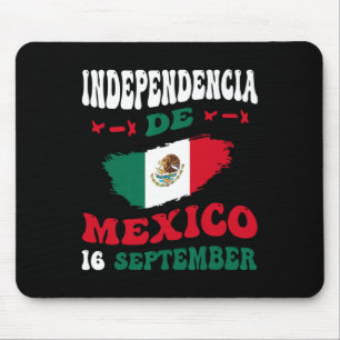De Mexico Flag Pride Mexican Independence Day Mouse Pad