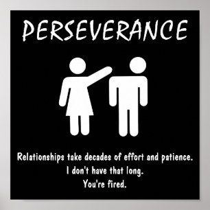 De-motivational Poster ~ PERSEVERANCE